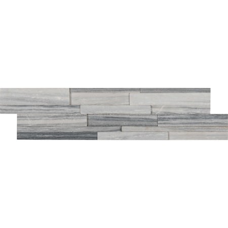 Msi Alaska Gray 3D Ledger Panel SAMPLE Honed Marble Wall Tile ZOR-PNL-0015-SAM